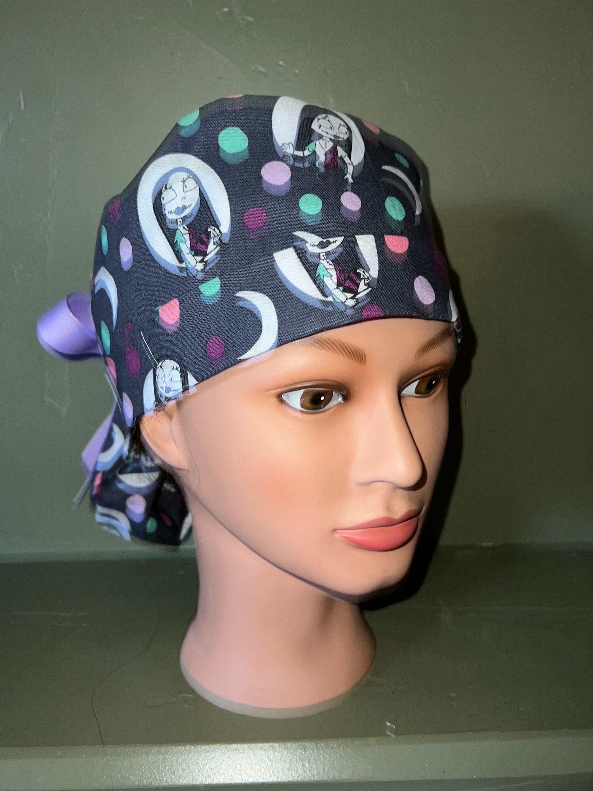 Halloween Ponytail Scrub Cap | Etsy