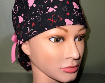 Valentine scrub cap