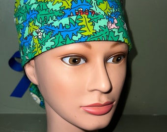 Ponytail scrub cap