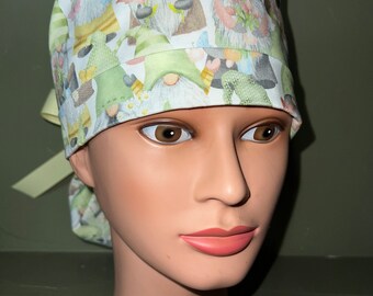 Ponytail scrub cap