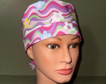 Ponytail scrub cap