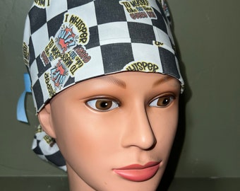 Ponytail scrub cap