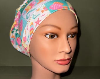 Knit scrub cap