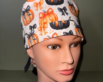 Fall ponytail scrub cap
