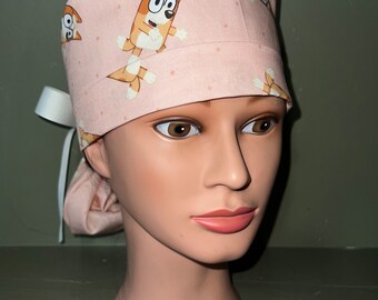 Ponytail scrub cap