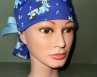 Ponytail scrub cap