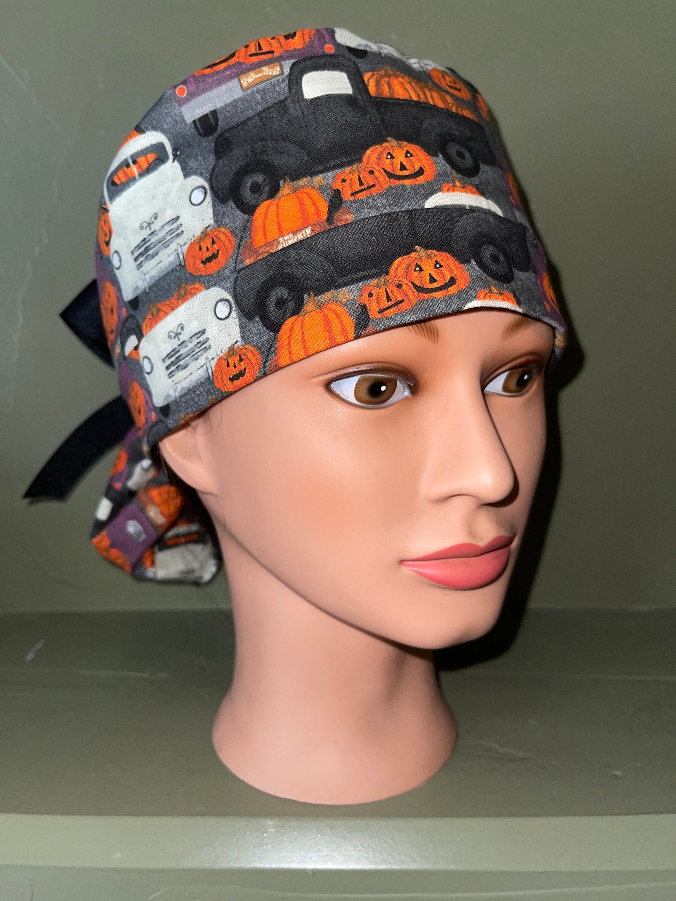 Halloween Ponytail Scrub Cap | Etsy