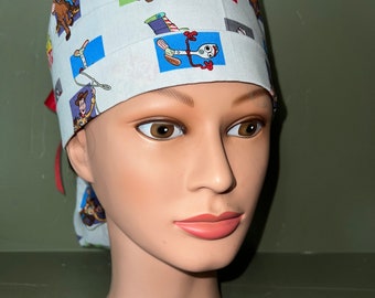 Ponytail scrub cap