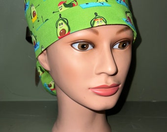 Ponytail scrub cap