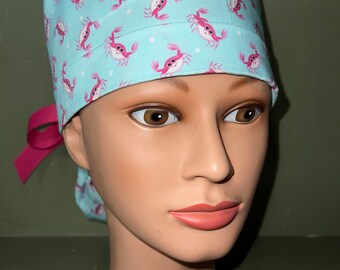 Ponytail scrub cap