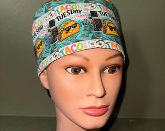 Ponytail scrub cap