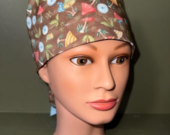 Ponytail scrub cap