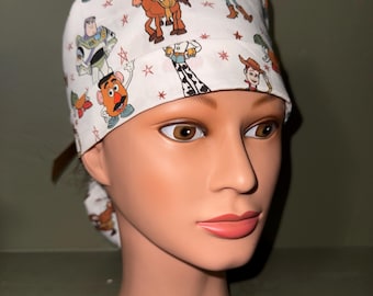 Ponytail scrub cap