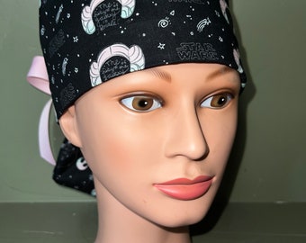 Ponytail scrub cap