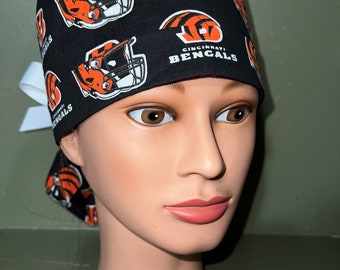 Ponytail scrub cap NFL Bengals