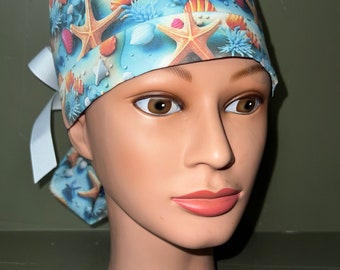 Ponytail scrub cap