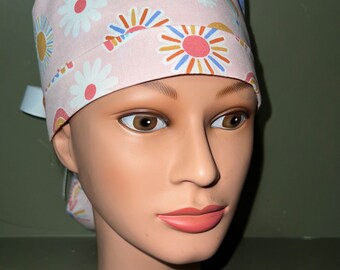 Ponytail scrub cap