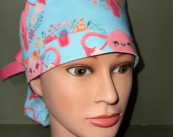 Ponytail scrub cap