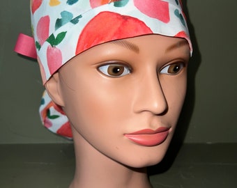 Ponytail scrub cap