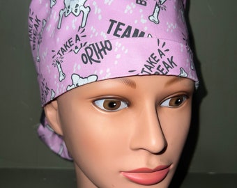 Ponytail scrub cap