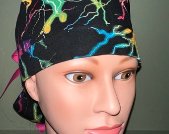 Ponytail scrub cap