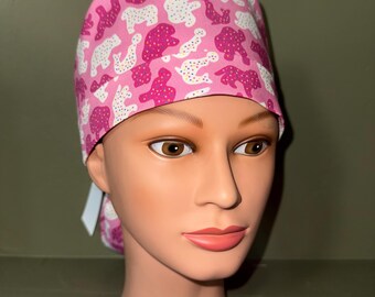 Ponytail scrub cap