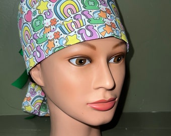 St. patricks ponytail scrub cap