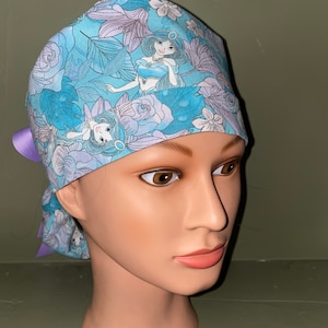 Ponytail scrub cap
