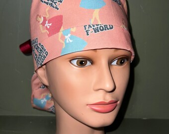 Ponytail scrub cap