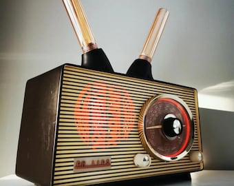 Vintage 1950s Philips B2G04U Valve Radio statement piece lamp