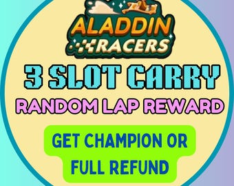 Mono Go Tycoon Aladdin Racers Carry (Campeón o reembolso) / 22 de abril de 2026 - Recompensas aleatorias por vuelta