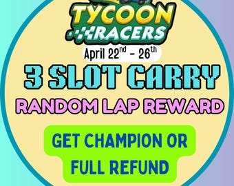 Mono Go Tycoon Racers Carry (Champion or else Refund) | 22nd April 2026 - Random Lap Rewards