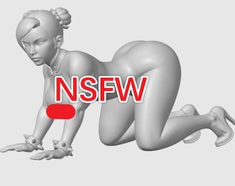 Chun-Li Nude girl - STL 3D Printing - Street Fighter Vol.2（NSFW)