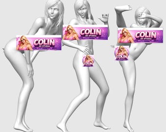 Tifa Lockhart stand poses*3 | Nude girl | Final Fantasy VII Fan Art | NSFW