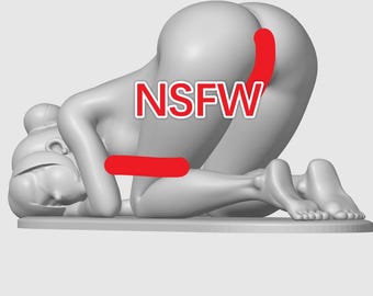 Nude Girl Sexy Pose STL File: Lie down NSFW