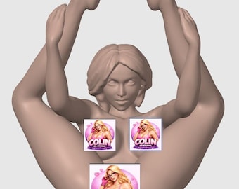 Sensual Female Yoga| Adult Art Figurine | High Detail Printable Sculpture | NSFW|Nude art