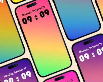 Soft color gradient, smooth pastel phone wallpaper, elegant minimal tone mobile background