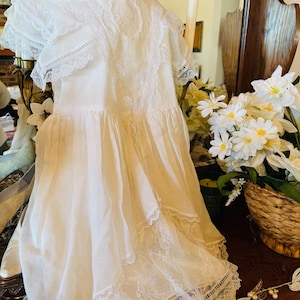 GUNNESAX JESSICA McCLINTOCK ビンテージキッズドレス Vintage Jessica Mcclintock Flower Girl Dress, Gunne Sax White