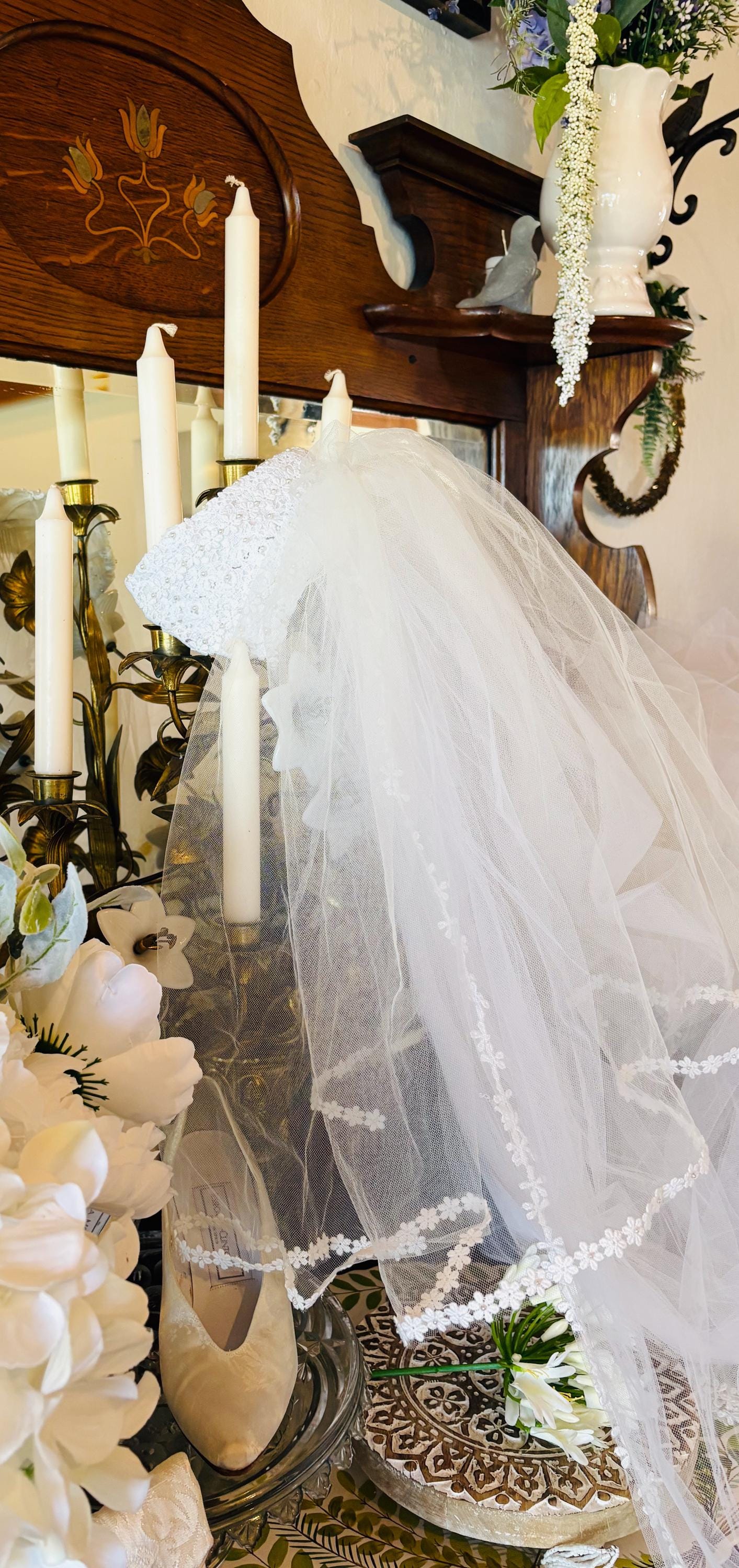 70s Wedding Veil - Etsy display picture 2