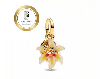 Gold Sundrop Flower Charm,Suitable for all kinds of European style bracelets, good gifts