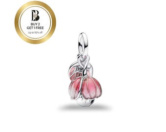 Blooming Flower Dangle Charm,Suitable for all kinds of European style bracelets, good gifts