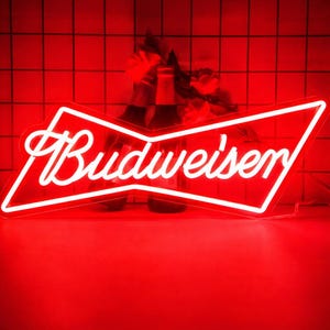 Budweiser Led Light Sign - Etsy