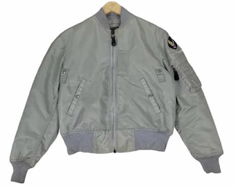 Chaqueta bomber vintage MA-1 Cooper Mfg Co. Inc., fabricada en EE. UU., de la Fuerza Aérea de EE. UU.