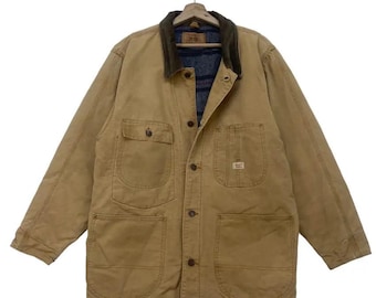Vintage Hickory Chore Jacket Carter's USA Blanket Lining - Etsy