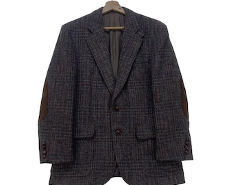 Classic Vintage '60's HARRIS TWEED Tweed Man's Wool Jacket