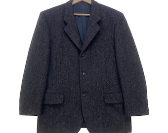 AD1990 CDG Homme Deux Herringbone Laine Wool Coat Blazer