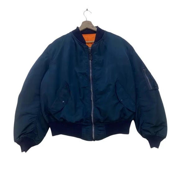 Vintage Alpha Industries MA-1 Flight Bomber Jacket - Etsy