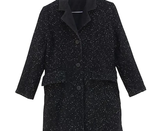 Abrigo reversible de lana con lunares de Iwish by Yohji Yamamoto