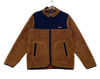 Vintage Japanese Brand Kent in Tradition Deep Pile Fleece Sherpa Jacket