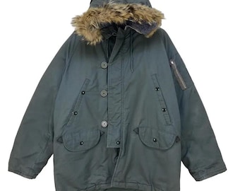 Vintage CORINTH MFG Artic Parka Furred Hooded Jacket - Etsy UK